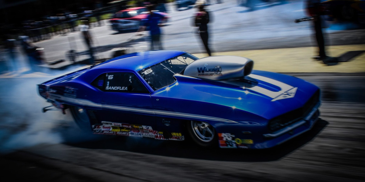 Race car Rockingham Dragway 